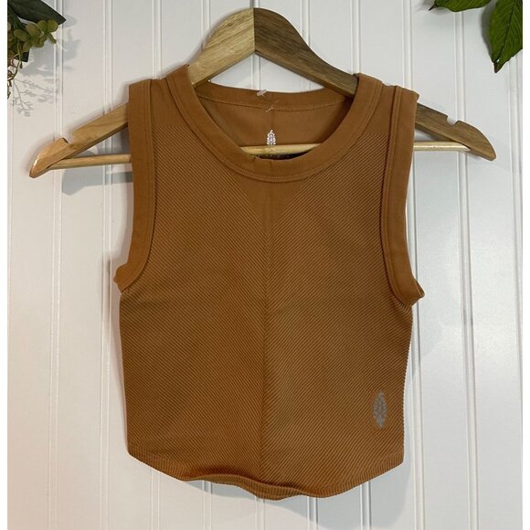 FREE PEOPLE FP MOVEMENT Free Throw Muscle Tank Heather Brown XS/S - Picture 5 of 15